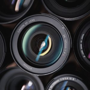 photo of camera lenses